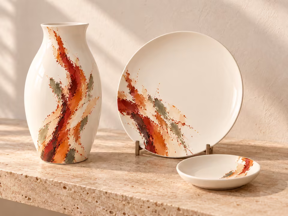 Rézbe írt tavasz · Porcelánkollekció-koncepció