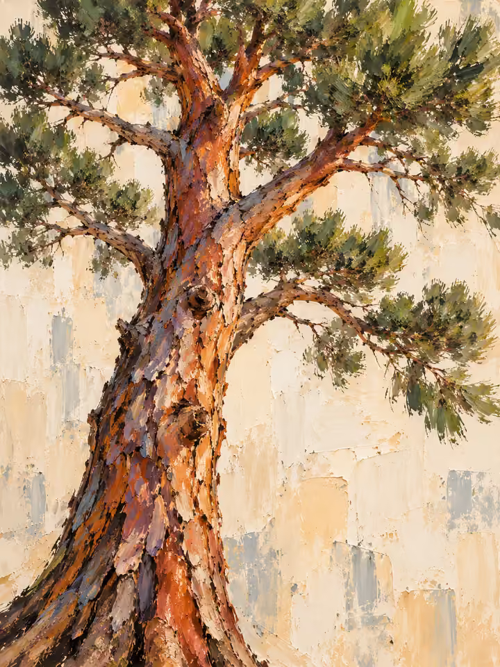Crimson Bark – Original painterly version
