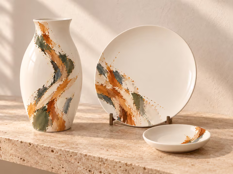 Az ég esernyője · Porcelánkollekció-koncepció