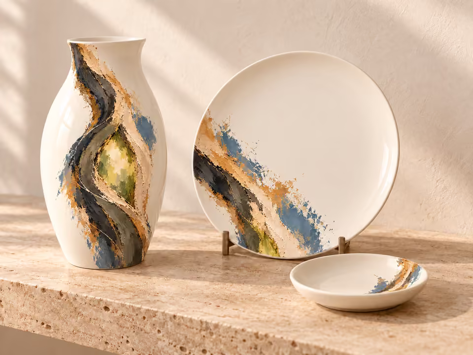 A megőrzött kert · Porcelánkollekció-koncepció