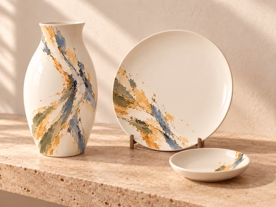 A tél emlékszik a nyárra · Porcelánkollekció-koncepció