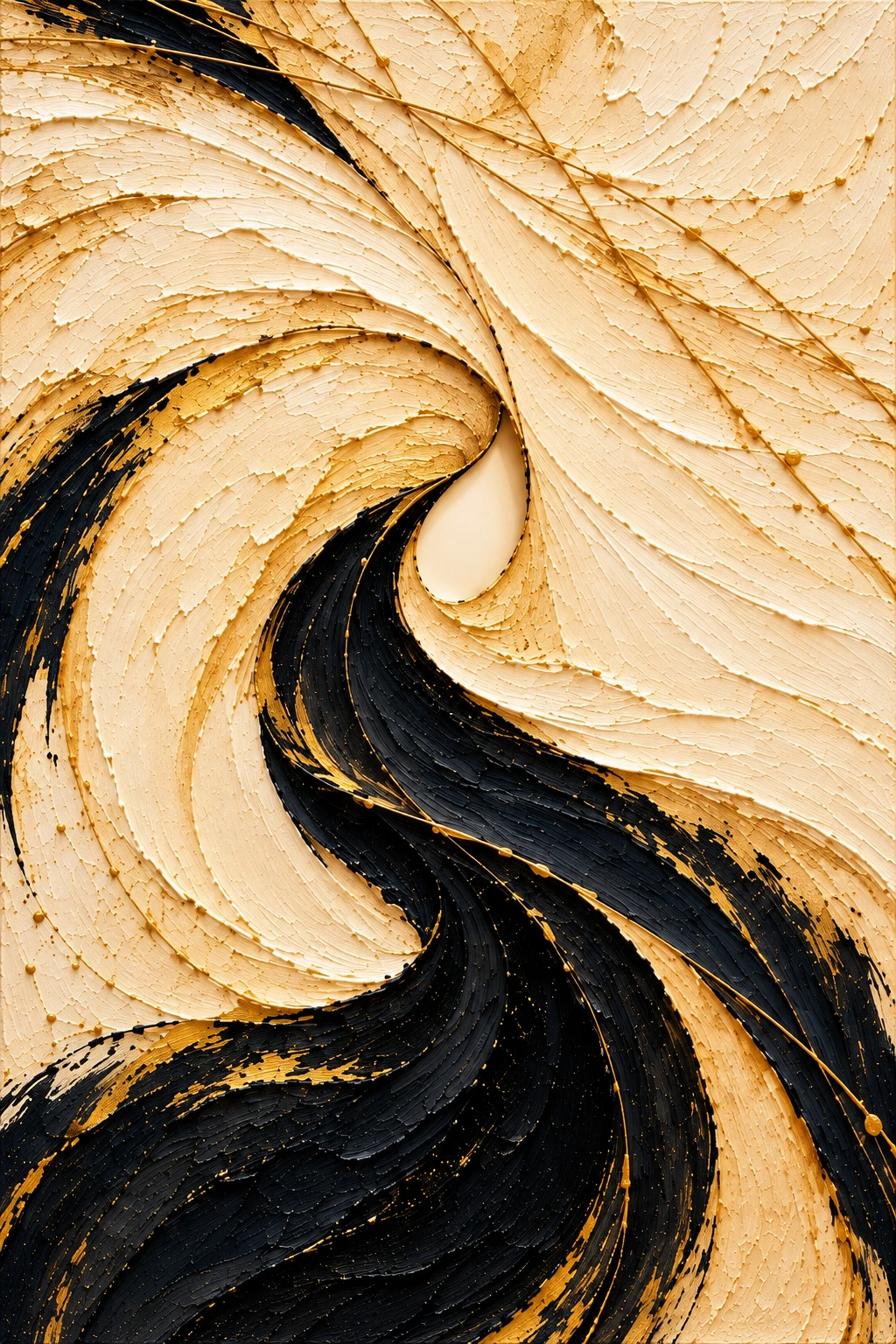 Ivory and gold — Standalone painting