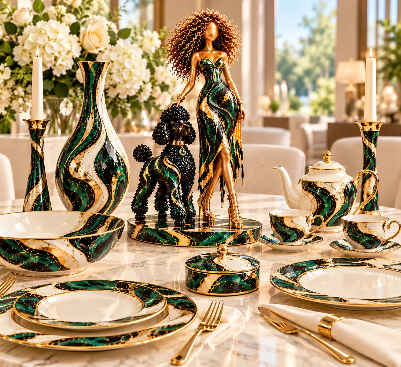 Emerald porcelain collection