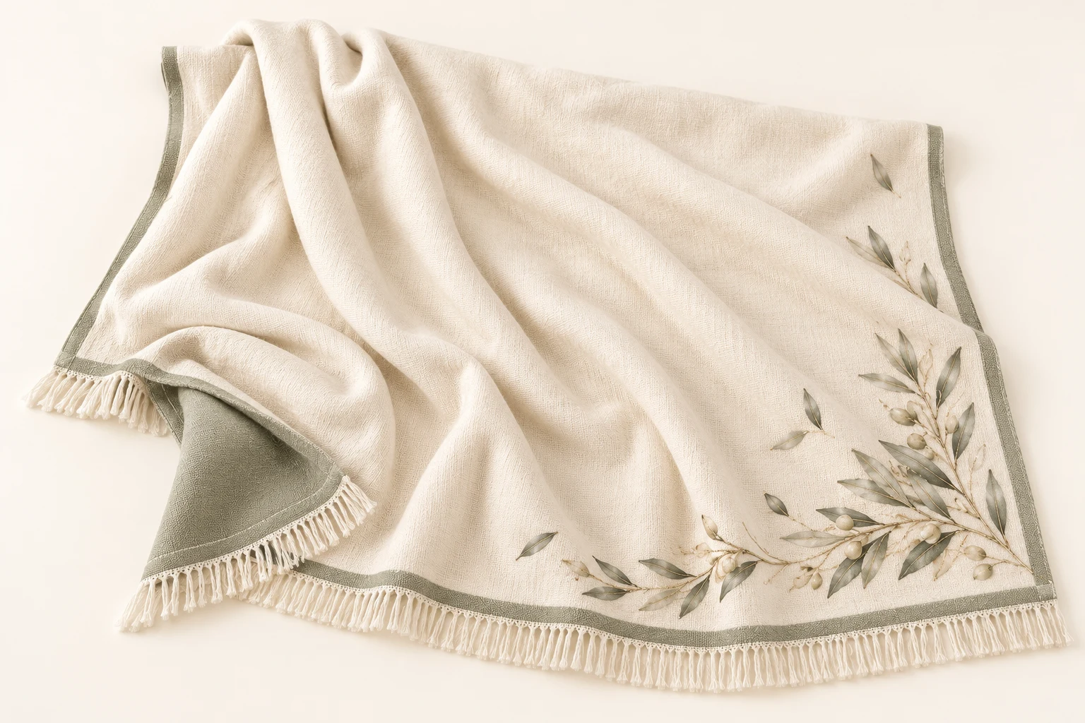 Subtle patterned throw
