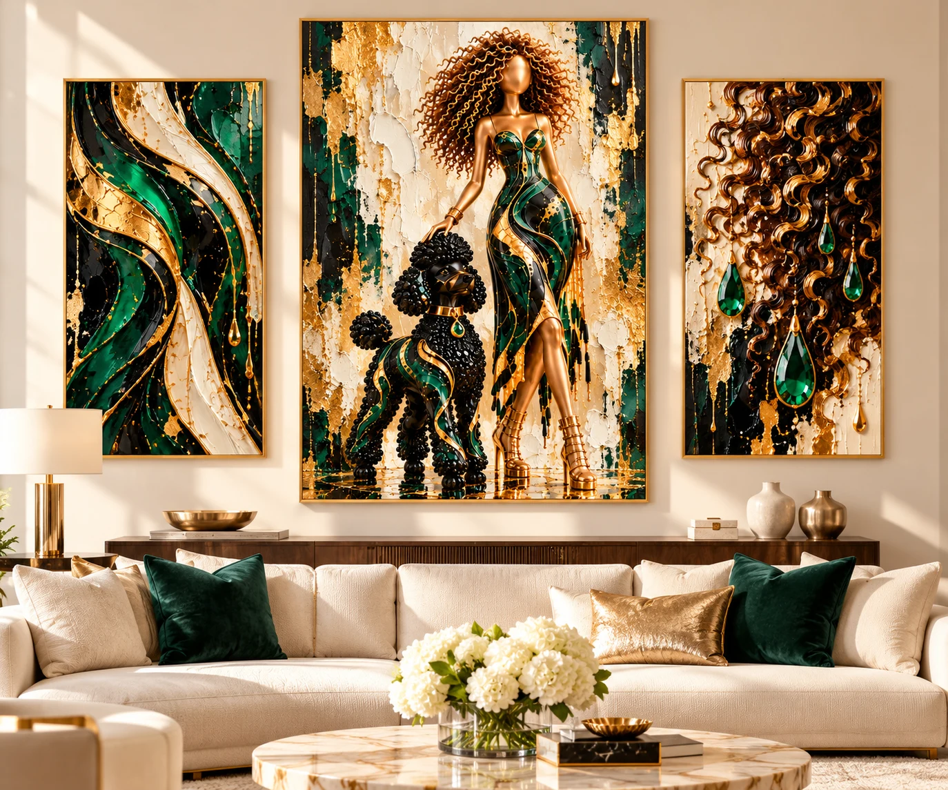 Three-piece art collection