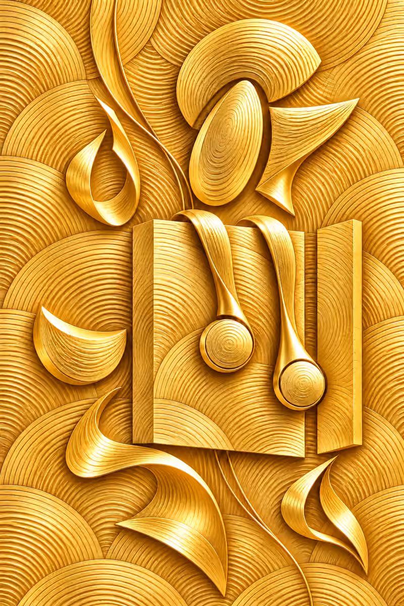 Golden Rhythm — Digital artwork